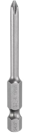 sourcing map Punta per cacciavite Phillips PH1 1/4 gambo esagonale 65 mm lungo magnetico S2 acciaio industriale punta cacciavite a croce punte per trapano elettrico 0,157 (4 mm)