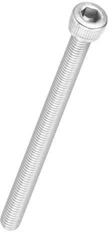 Kozelo Sechskantschrauben mit Innensechskant [M5-0,8 x 75mm] Silber 6 Stück | 304 Edelstahl Vollgewinde Allen Innensechskant Antrieb für Elektromotor 3D-Druck Lüfter Motorenaustausch