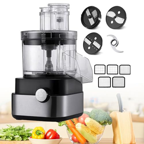LYFDPN Tagliaverdure Elettrico a cubo, grattugia per triturare Verdure, tritacarne Multifunzionale per Carne, Carota, Patate per la casa, Commerciale