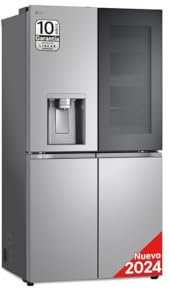LG GMG961EVKE Amerikanischer Kühlschrank, E-Klasse, 1,78 m x 91,4 cm, kein Frost, Edelstahl, Schwarz
