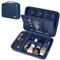 Boobowl Hard Travel Case for Hair Clippers, Hair Cutting Barber Supplies Organizer Bag, Trimmer Storage Holder for Ufree/for Wahl/for Andis Men Razor Guard Grooming Kits -Blue