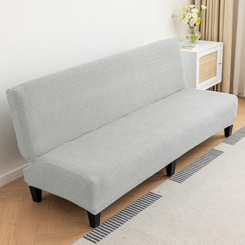 Copridivano Senza Braccioli 3/2/4 Posti Antigraffio Gatto Fodera Per Divano Senza Braccioli Stretch Coperture Divano Clic Clac Pieghevole Per Elastici Pieghevole Divano Letto Senza Braccioli(B,L)