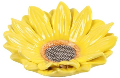 Something Different Plato de abalorios de girasol, Amarillo/naranja/marrón, talla única