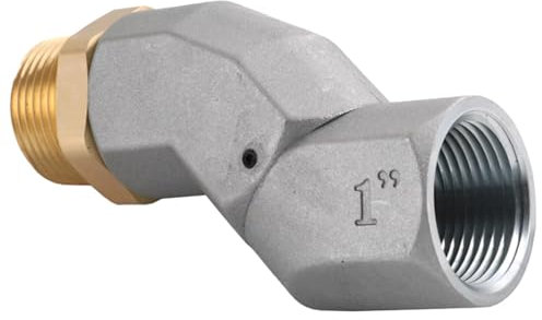 demaxiyad Gelenkblockadapter, Fugenhöhle Schwenk,Zink -Legierung Drehgelenk 1 Zoll Sockelschlüssel | NPT Automotive Ersatzversiegelung des Kraftstoffmaschinenzubehörs für die Industrie