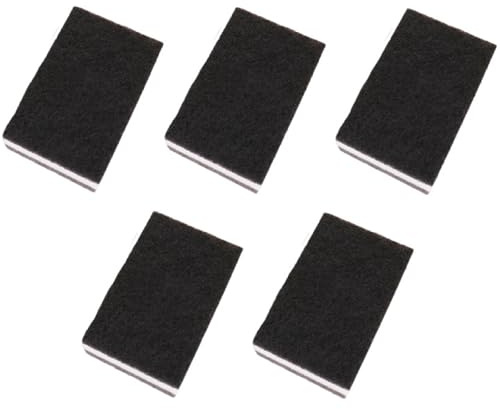 Soft Weich Geschirrschwamm, Reinigungsschwamm, Spülschwamm, Umweltfreundlicher Küchenschwamm, Naturschwamm, Spüllappen Geeignet Für Küchen, Bäder, Böden Und Wände (Schwarz,5 Stück)
