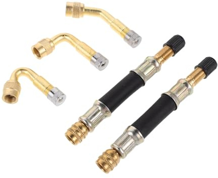 HEMOTON Metall Fahrradventil Adapter Langlebige Ventilverlängerung mit Ausziehrohr für Einfache Reifenbefüllung Kompatibel mit Fahrradpumpen Robustes Metall für Langfristigen