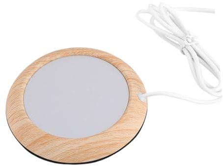 Homoyoyo Chauffe-Tasse de Bureau USB en Aluminium et Fer, Dessous de Verre Chauffe-Tasses Électrique pour Garder Café Chaud, Présent Fête des Pères Bureau Dortoir Couleur Aléatoire