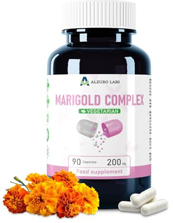 Alzuro Labs Lutein 40mg & Zeaxanthin 8mg | High Strength Eye Complex | Vitamin A, C & Zinc | Normal Vision Support | 90 Vegan Capsules | GMP & 3rd Party Lab Tested