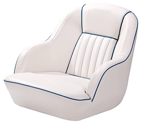 Pontonboot-Sitz Bootskapitänssitz, ergonomischer Kapitänssitz, Kompressionsschaumstoffpolsterung, spritzgegossener Kunststoffrahmen Bootskapitänssitze für Standard-Befestigungsschrauben