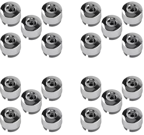 Radbolzen Kompatibel Mit VW Für Touareg 2004–2017 7L6601173A 7L6 601 173A 2ZZ Chrom-Radmutternkappe