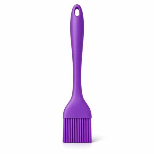 Silicone Basting Brush for BBQ, Cooking & Baking – Heat Resistant Food Grade Silicone Pastry Brush for Grilling, Oil, Butter & Sauce Brush for Kitchen
