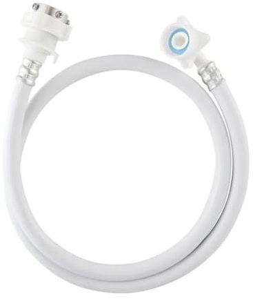 Universal Reinforced Washing Machine Water Inlet Supply Hose Pipe for Faucet Connection(White2.5m)