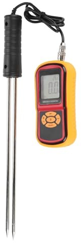 Getreide-Feuchtigkeitsmesser, Tragbares digitales Getreidefeuchtigkeitsmessgerät GM640 mit LCD-Temperaturanzeige for Weizen, Reis, Mais, Bohnen