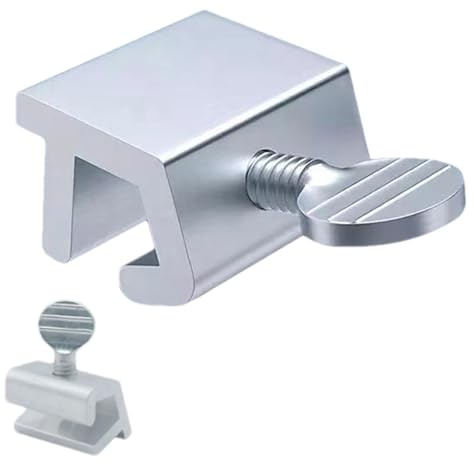 Cerradura para ventana corrediza - Acero inoxidable 4,5x1,6x1,1cm 1,77x0,63x0,43in | Cerradura de seguridad sin perforaciones con diseño a prueba de niños, tope ajustable, antirrobo | Seguridad de la | cerradura de seguridad sin perforación con diseño a prueba de niños, parada ajustable, antirrobo, seguridad de la
