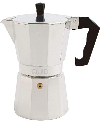 Quid Cafetière italienne 12 Tasses Cesena | Acier, aluminium, finition métallisée, 12 tasses