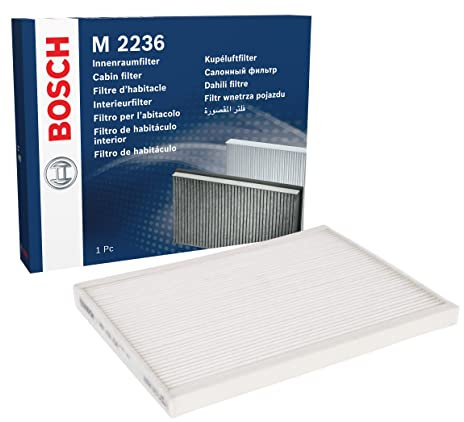 Bosch M2236 Filtro de Habitáculo Estándar - Filtro de Repuesto - Eficaz Contra Polen y Polvo, para un Aire más Limpio en el Vehículo
