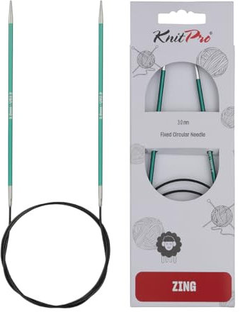 KnitPro International Rundstricknadel ZING 3,00 mm jade 100 cm, Grün
