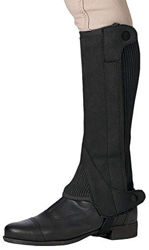 Ovation Ladies Elite Amara Half Chaps (Black, LRG)