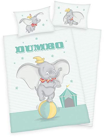 Herding Baby Bettwäsche Disney Dumbo 100 x 135 cm 100% Baumwolle