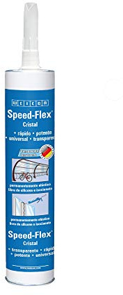 WEICON Speed-Flex® Cristal | 310 ml | Reemplaza elementos de fijación convencionales |A base de polímero MS | Transparente