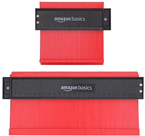 Amazon Basics Konturenlehren, 2er-Pack, 12.7 und 25.4 cm Profil