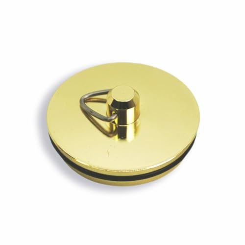 Sink Plug Brass Bath Plug Replacement Sink Plugs Brass Seal Drain Plug Bathroom Sink Plug Cover Bathtub Plug Stopper 37mm Pack of 1.
