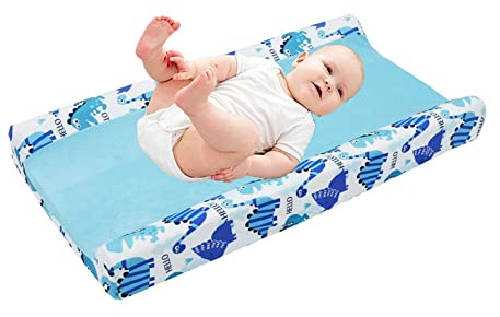 LICHENGTAI Bezüge für Wickelauflagen, Super Weich Cradle Matratze Wickelauflagenbezug Säugling Stretchy Stoff Wickeltisch Abdeckung Wickelunterlage Baby Nursery Windel Wickelunterlage 81 x 41 x13cm