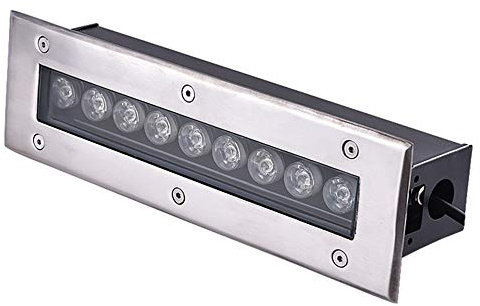LED Lámpara Empotrable En El Suelo Luz subterránea rectangular al aire libre Luz de suelo de jardín impermeable Iluminación de caminos Proyecto de iluminación LED Foco empotrable al Aire Libre ( Color