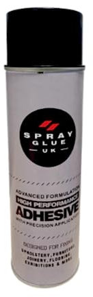 Heavy Duty Spray Adhesive 500 ml, Super Strong Carpet Adhesive Spray Glue, Multi-purpose Contact Spray Glue Adhesive, Spray Adhesive for Fabric, Carpet, Paper, Vinyl, Plastic, Foam, Wood, and Craft
