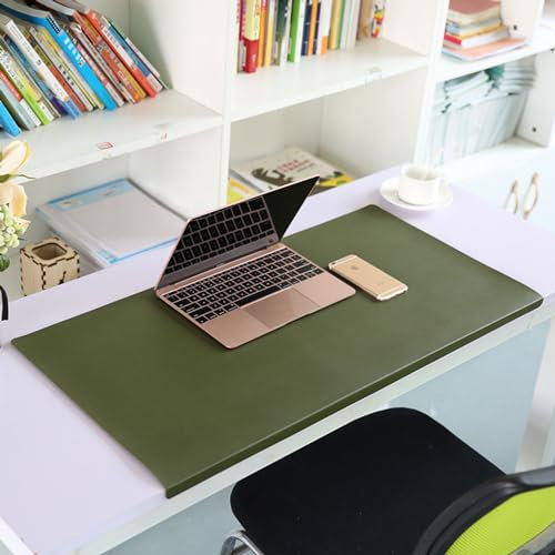 Benutzerdefinierte Größe Gaming-Mauspad, Rutschfeste Schreibtischunterlage mit Kantenschutz, Leder Schreibtischschutz, Tastaturpad Schreibtischauflage für Büro-oder Heimbereich(90 * 45cm)