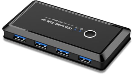 Desikixudy Computer Umschalter Teilen USB 3.0 Drucker Teilen 4 Ausgänge 2 Eingänge Switch Multifunktions Adapter