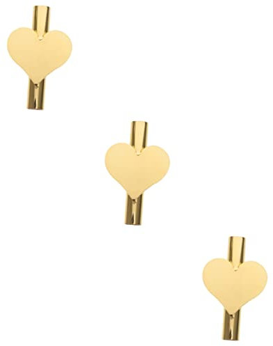 INOOMP 3 Stück Eisen-wandblumenröhrenvase Herzförmiger Blumenhalter Aus Metall Wanddekoration Eleganter Blumentopf Für Zuhause Geschenkidee