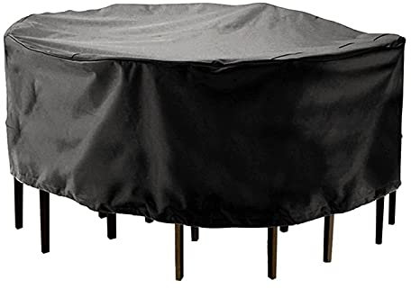 Housse de canapé d'angle, housses de meubles de patio imperméables, housse de pluie ronde for meubles de jardin extérieur, imperméable, protection de canapé Oxford, housses anti-poussière for chaise d