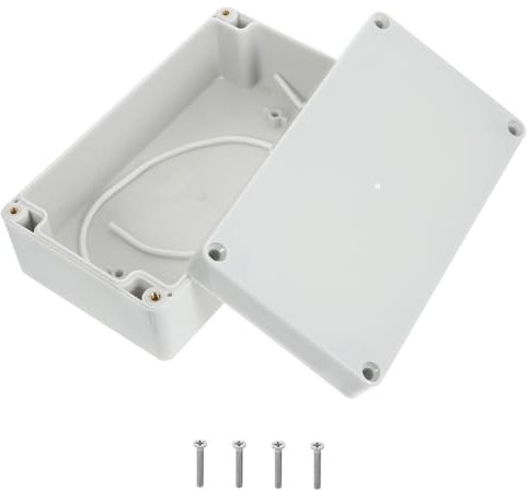 VILLFUL Boîtier de Jonction Étanche en Abs Blanc, pour Usage Extérieur et Domestique, Protège les Équipements Électriques L’érosion