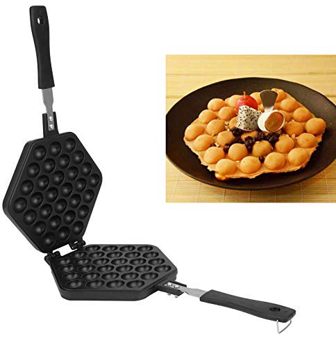 Bubble Waffle Maker, Stampo per Uova per Waffle in Lega di Alluminio, Piastra per Stampi per Torte, per Bolle D'uovo, per Cucina Domestica