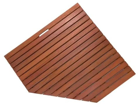 Umweltfreundliche Holzmatte, Sauna-Bambus-Badematte, rutschfeste Duschmatte, Holzduschmatten, Lattenrost-Design, for die Verwendung von Badezimmerzubehör im Innen- und Außenbereich ( Color : Style 1 ,