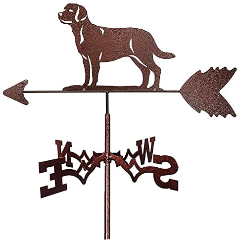 Wetterfahne mit Hundemuster, Wetterfahne, dekorative Windrichtungsanzeige für Garten und Hof, Wetterfahnen für Schuppen