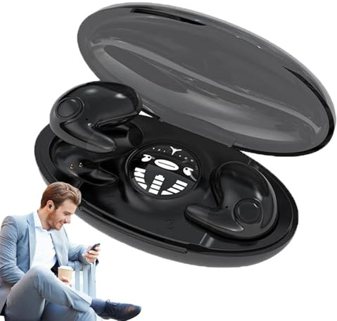 Sleep Earbuds - Auricolari wireless IPX5, con cancellazione del rumore, cuffie wireless per dormire, cuffie impermeabili con cancellazione del rumore per sport di lavoro, connessione rapida
