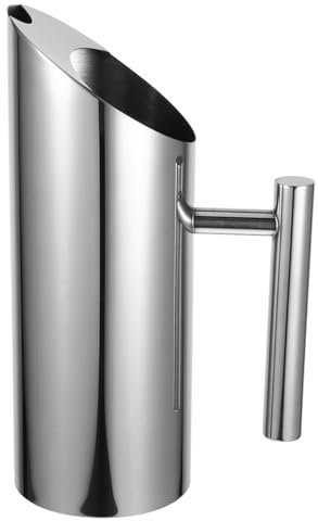 GLEAVI Pichet à Eau Froid Acier Inoxydable Pour Thé Glacé Lait Jus Boissons Froides Cuisine Bar Restaurant