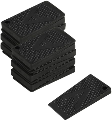 Plastic Wedges for Levelling Feet Shims, 20 PcsFurniture Levelers Pads, Furniture Levellers, Non-Slip Rubber Flexible Furniture Leveling Shims for Chair Cabinet Table Wedges Packers Spacers