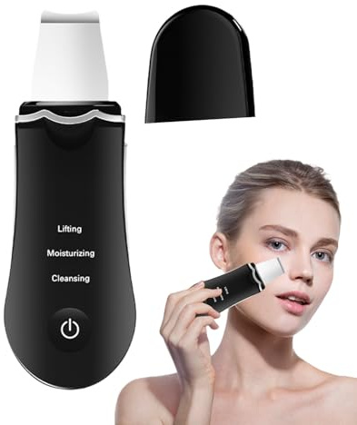 Face Spatula | Rechargeable Facial Spatula - Ultrasonic Cleaner, Deep Cleansing and Massage Device for Use on Forehead, Chin, Cheeks and Cheeks