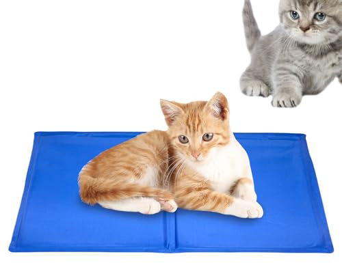 Ranley Kühlmatte für Hunde, PVC-Material, Sommer-Gel-Matte mit selbstkühlender, tragbarer Katzen-Schlaf- -Gel-Pad, wasserdichte Hundematte für Betten und Autos für Welpen, Kätzchen