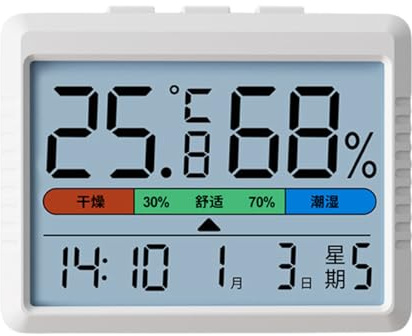 Xuanxi USB Powered Indoor Thermometers Hygrometer Clock Calendar For Living Room Bedroom And Nursery Humidity Detectors Home Hygrometer