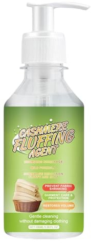 Cashmere Wool Wash - 100ml Conditioning Cleaner Laundry Soap for Cotton, Synthetic Fabrics, Detergent with Softening Effect, Yarn Fabric Cleaner for Baby Clothing, Cloth Diapers and Delicate Textiles