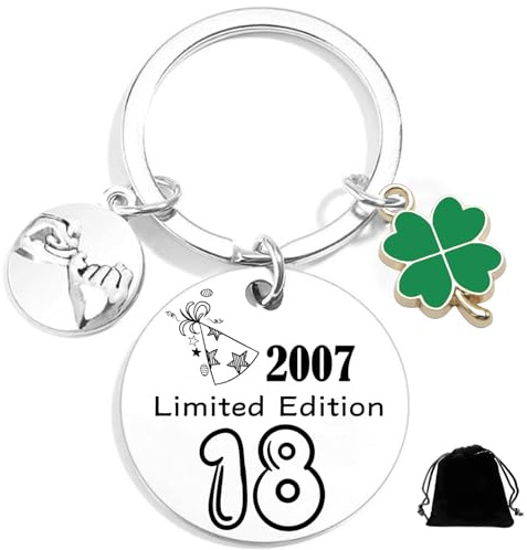 MNBVBV Porte-Clés pour 18 Anniversaire,18 ans Cadeau Décapsuleur Personnalisé - Porte-clés Anniversaire 18 ans Garcon Idée Cadeau 18 Homme et Femme Porte-clés Original Homme