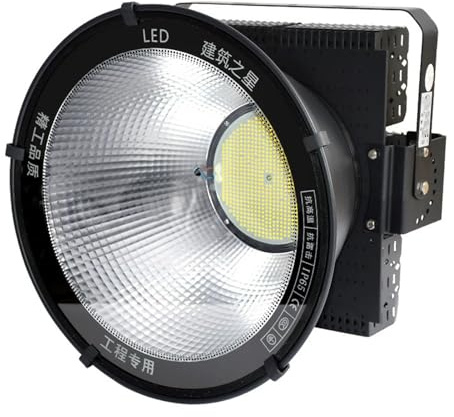 GUODDM Projecteur LED Haute Puissance pour Grue À Tour, Éclairage Extérieur Haute Luminosité pour Chantiers Et Places Publiques, Projecteur Étanche pour Cours, Projecteur(1000W(220V))