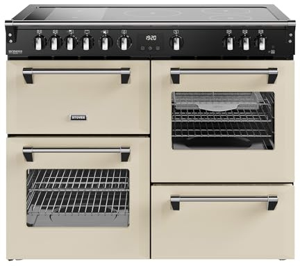 Stoves Richmond Deluxe 110Ei RTY 110cm wide Electric Range Cooker with Induction Hob - Cream - A/A/A Rated