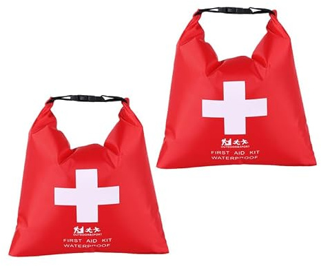 PRETYZOOM 2 StüCk wasserdichte Schwimmtasche Aus Nylon Erste-Hilfe-Tasche FüR Schwimmen Kajakfahren Rafting Und Segeln Komprimierbar FüR Lebensmittel Kleidung Und PersöNliche GegenstäNde