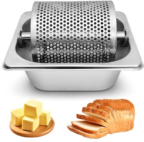 1L Butterroller: Butterrad Burger, Butterstreuer de acero inoxidable, dispensador de mantequilla para centrifugado, pan, distribuidor de mantequilla duradero, rodillo de mantequilla para cocina, pan
