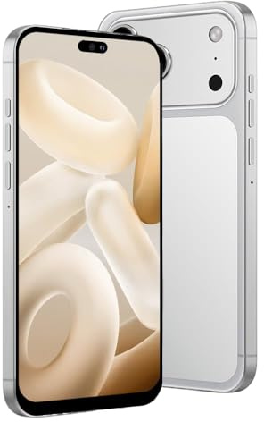 McMgc 4G Smartphone Unlocked, 4GB+32GB Expandable to 256GB, 6.6 HD Display, 5000mAh Battery, Android 12, Dual Camera,4G Dual SIM,Face ID/GPS/OTG (White)